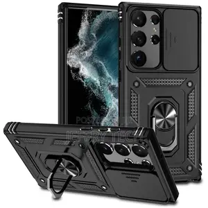 Military Grade Hybrid Case With Ring Samsung Galaxy S23 Ultr
