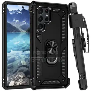 Military Gra Holster for Samsung Galaxy S22 Ultra 5G - Black