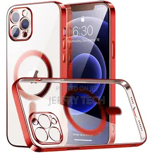 Magsafe Electroplated Transparent TPU Case for iPhone 14 - R