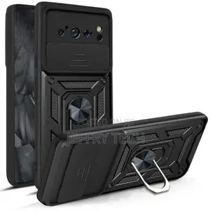 Ring Grip and Camera Lens Cover for Google Pixel 8 Pro - Bla