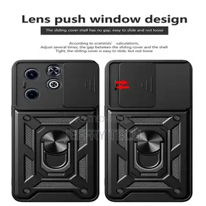 Shockproof Armor Phone Case for Tecno Pop 8 Ring Bracket Pho