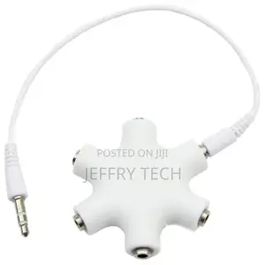 6 Ports 3.5mm Stereo Female Adapter With 3.5mm Audio Cable