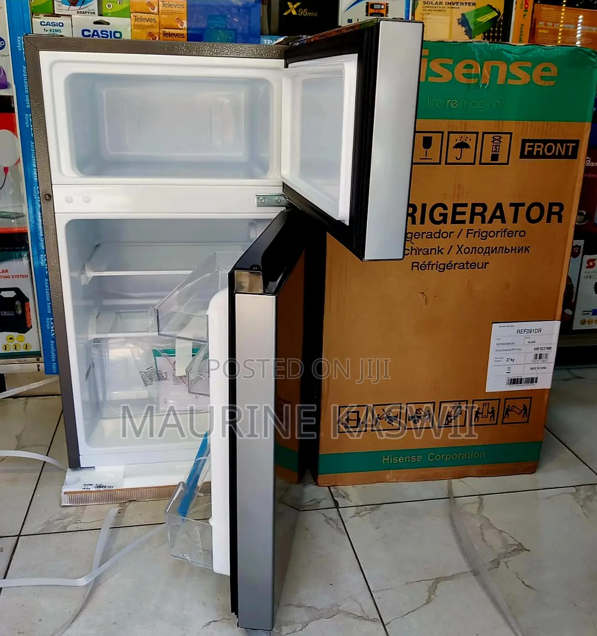 Hisense 91l Double Door Refrigerator