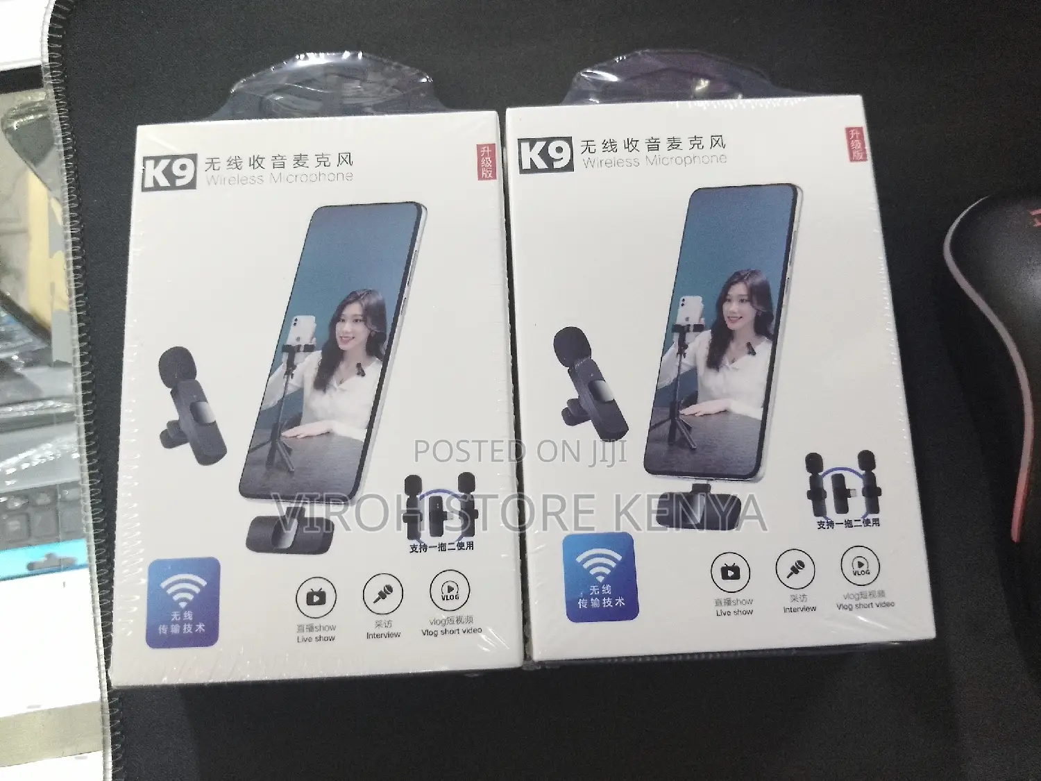 Dual Wireless Microphone Type C Interview Microphone