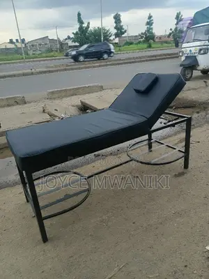 Massage Bed, Black Plain Big Size