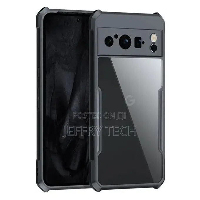 Google Pixel 8 Pro (Clear PC + Black TPU Bumper)Xundd Shockp