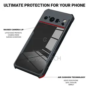 Google Pixel 8 Pro (Clear PC + Black TPU Bumper)Xundd Shockp