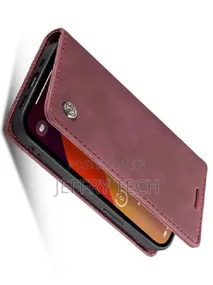 Leather Wallet Case With Stand for iPhone 15 Pro Max - Burgu