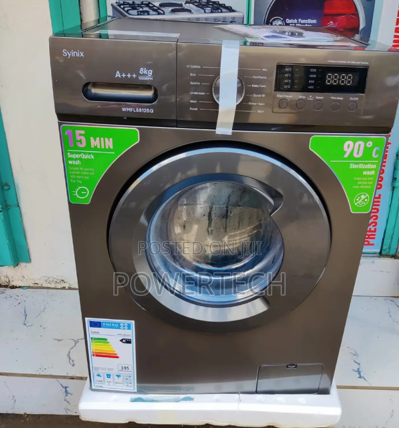 ,Synix 8kgs Full Automatic Front Load Washing Machine