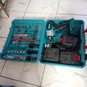 Cordless Impact Wrench Kit, 2 Batteries and Wrenches Makita
