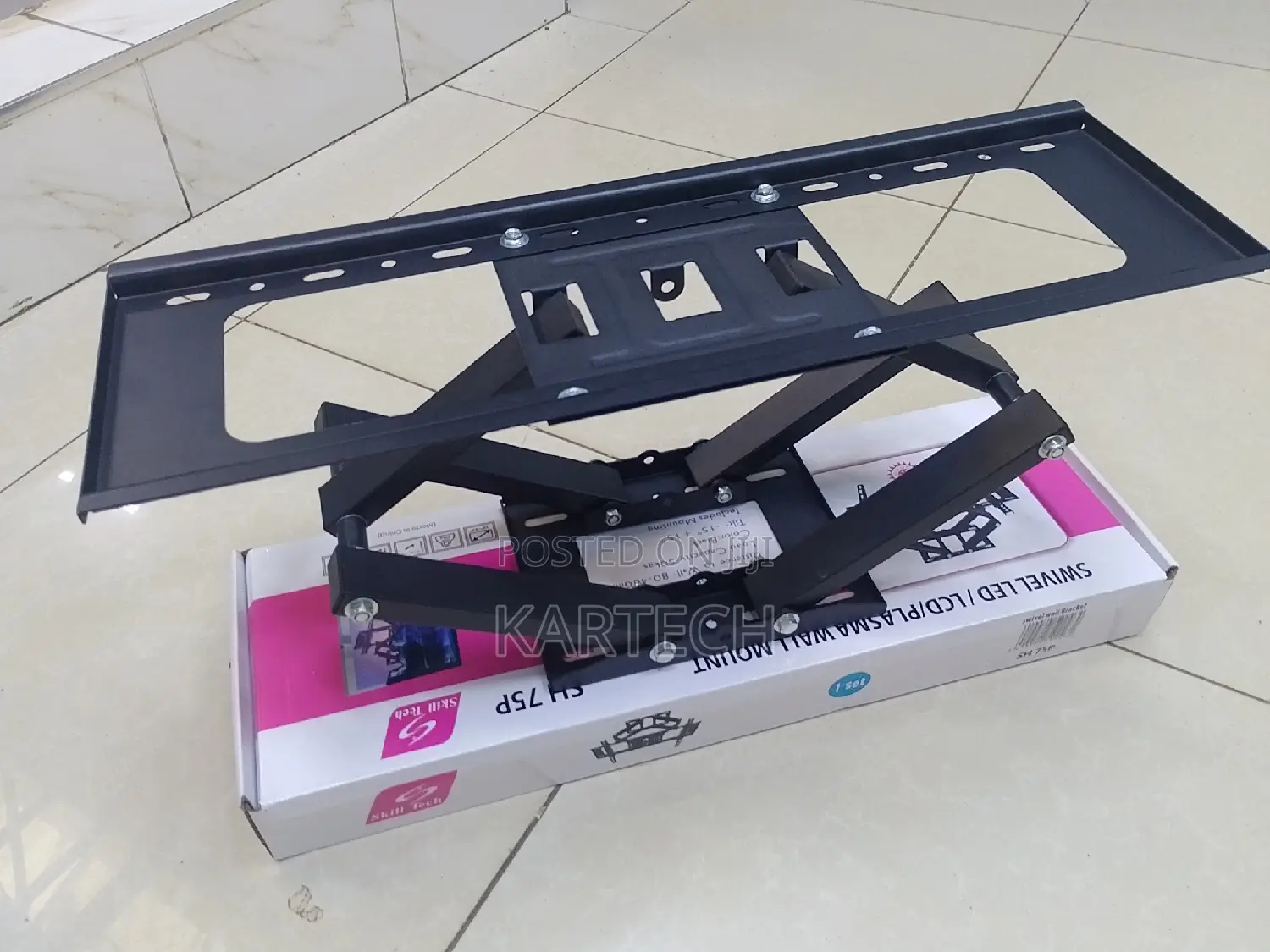 Skill Tech Double Arm 32"-85" Tv Full Motion Wall Mount