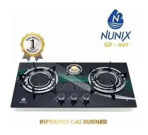 *3 Burner Infrared Nunix Cooker Glasstop*