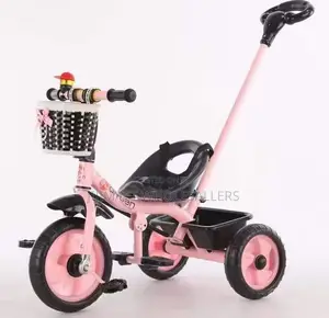 Tricycle Bike With Push Handle Available in Different Colour