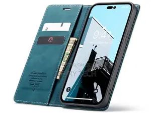 Wallet Case With Stand for iPhone 14 Pro Max - Teal