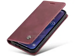Leather Wallet Case With Stand for iPhone 15 Plus - Chocolat