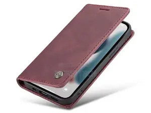 Leather Wallet Case With Stand for iPhone 13 Pro Max - Burgu