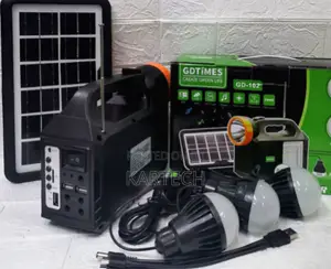 GD-102 Solar Lamp With Radio and 3 Bulbs 6000mah