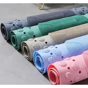 Nti Slip/Non Slip/Antislip Bathroom Mat With Foot Scrubber
