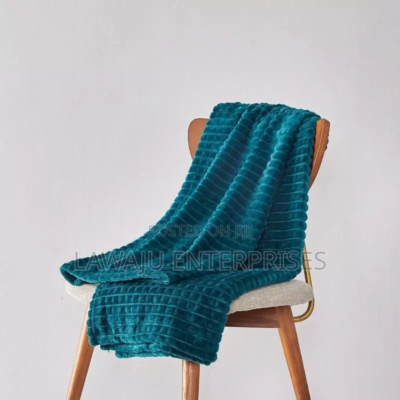 Green Flannel Throw Blanket