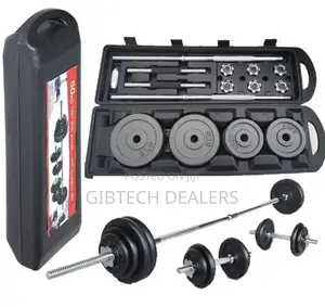 50kg Chrome Dumbbell With Barbell