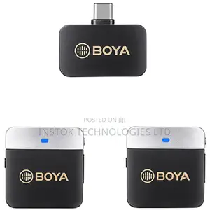 BOYA BY-M1V4 2.4ghz Dual-Channel Wireless Microphone System