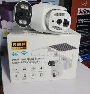 Dual Lens PTZ Camera 4g Solar PTZ Camera 6mp Solar Camera