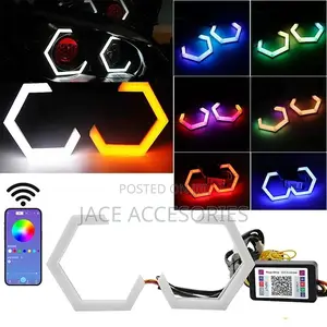 Universal RGB Hexagonal Car Angel Eyes