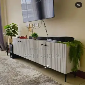 Modern White Tv Stand (6FT)