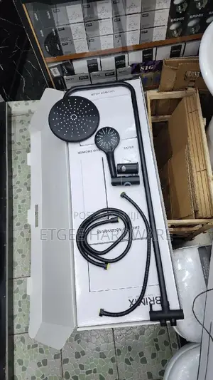 Black Shower Riser