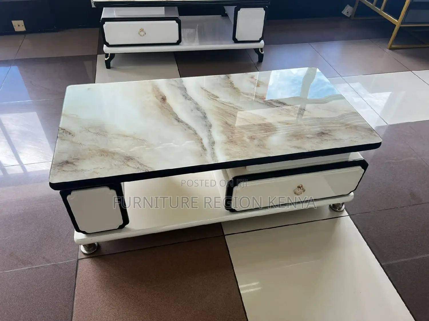 Coffee Table With Tempered Glass