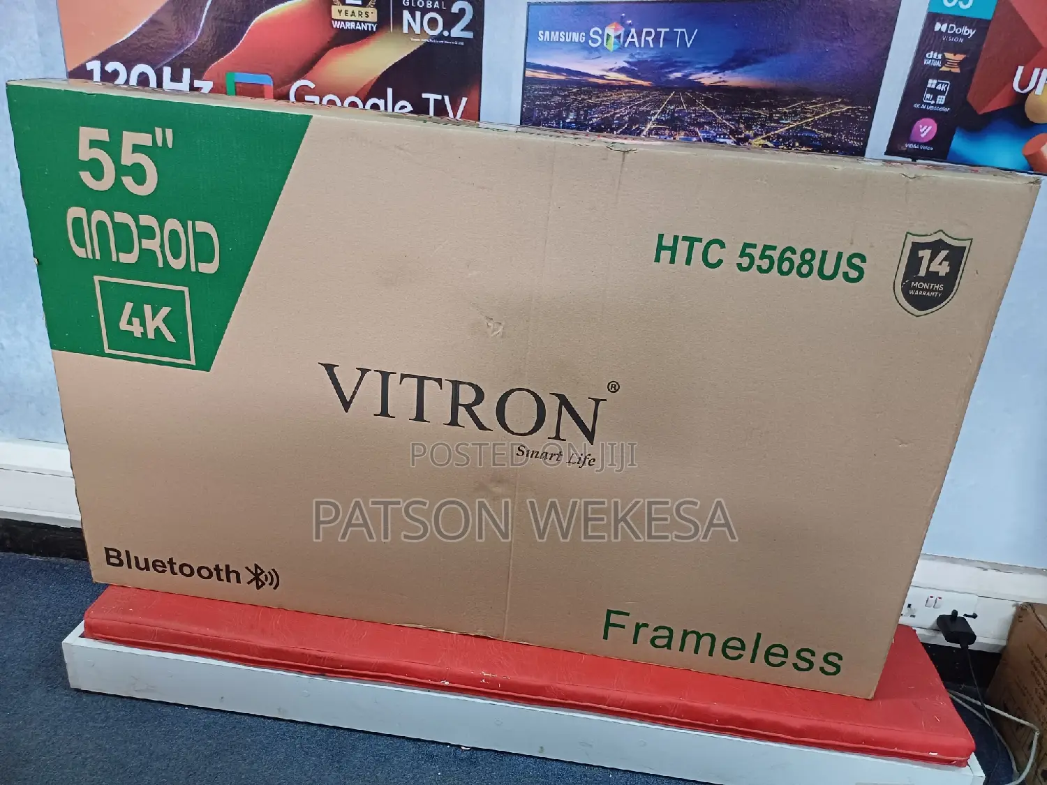 Vitron 55 Inches Uhd Smart Android Tv Frameless