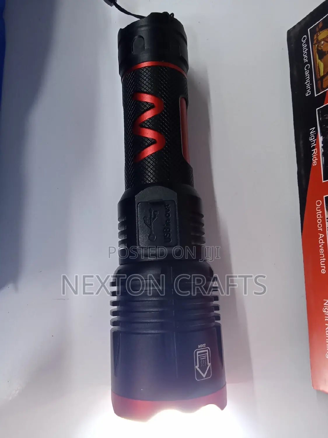 LED Rechargeable Flashlight Aluminium