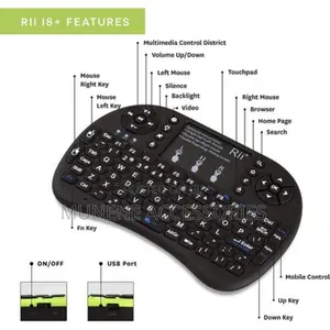 Recharge Mini Wireless Bluetooth Keyboard Touchpad Backlit