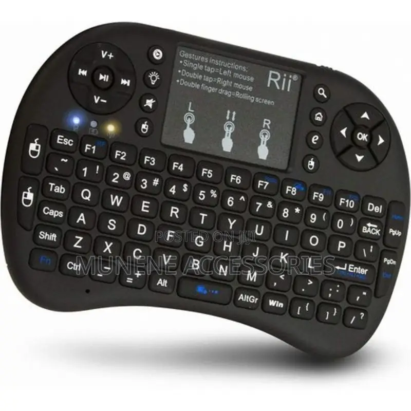 Recharge Mini Wireless Bluetooth Keyboard Touchpad Backlit