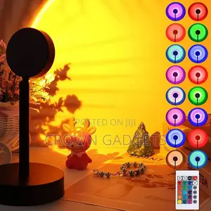 Sunset Lamp Aesthetic Room Decor