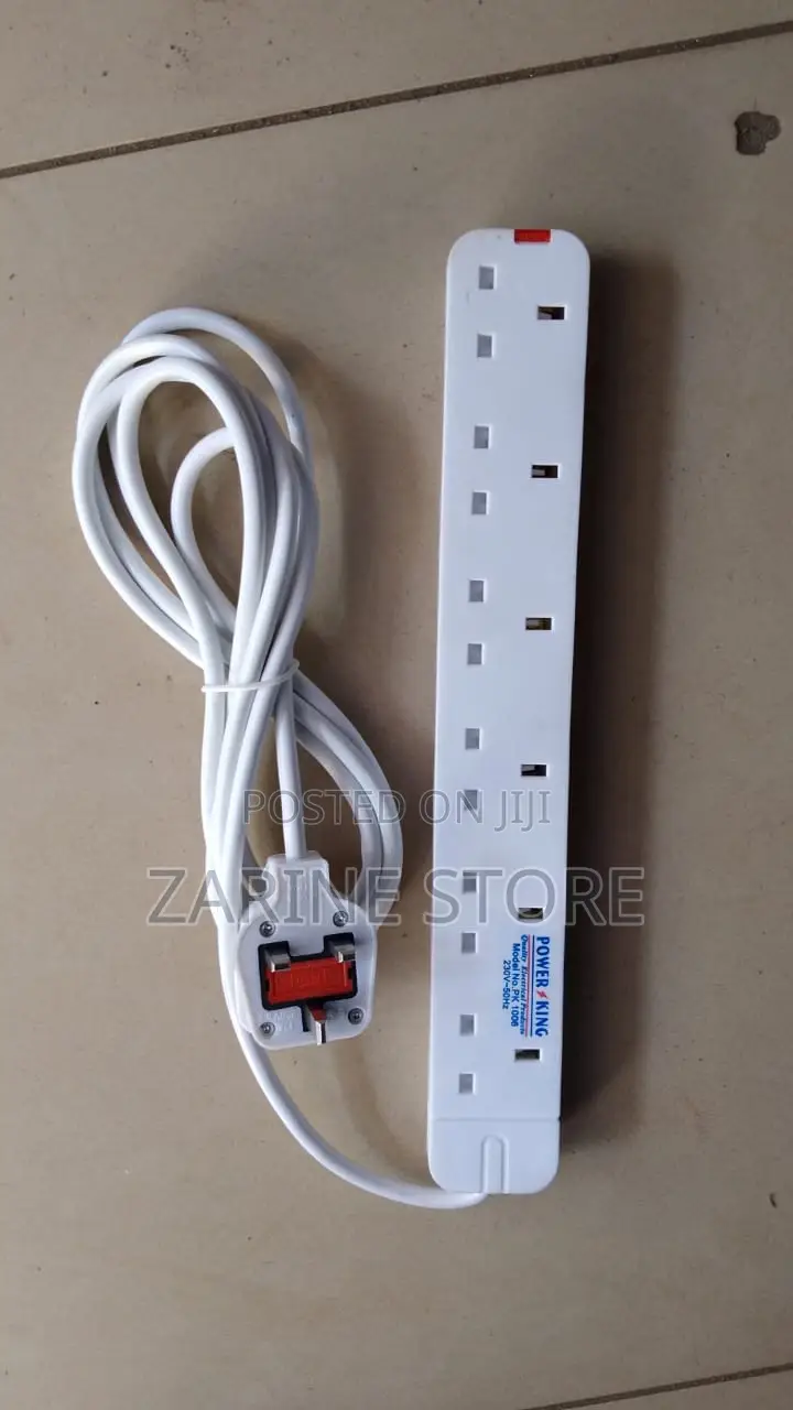 6ways Power Extension, 3 Metres Long