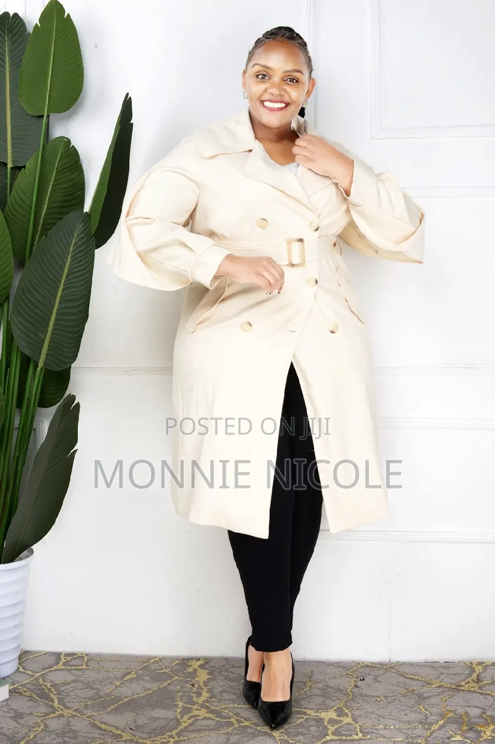 Long Classy Trench Coat.