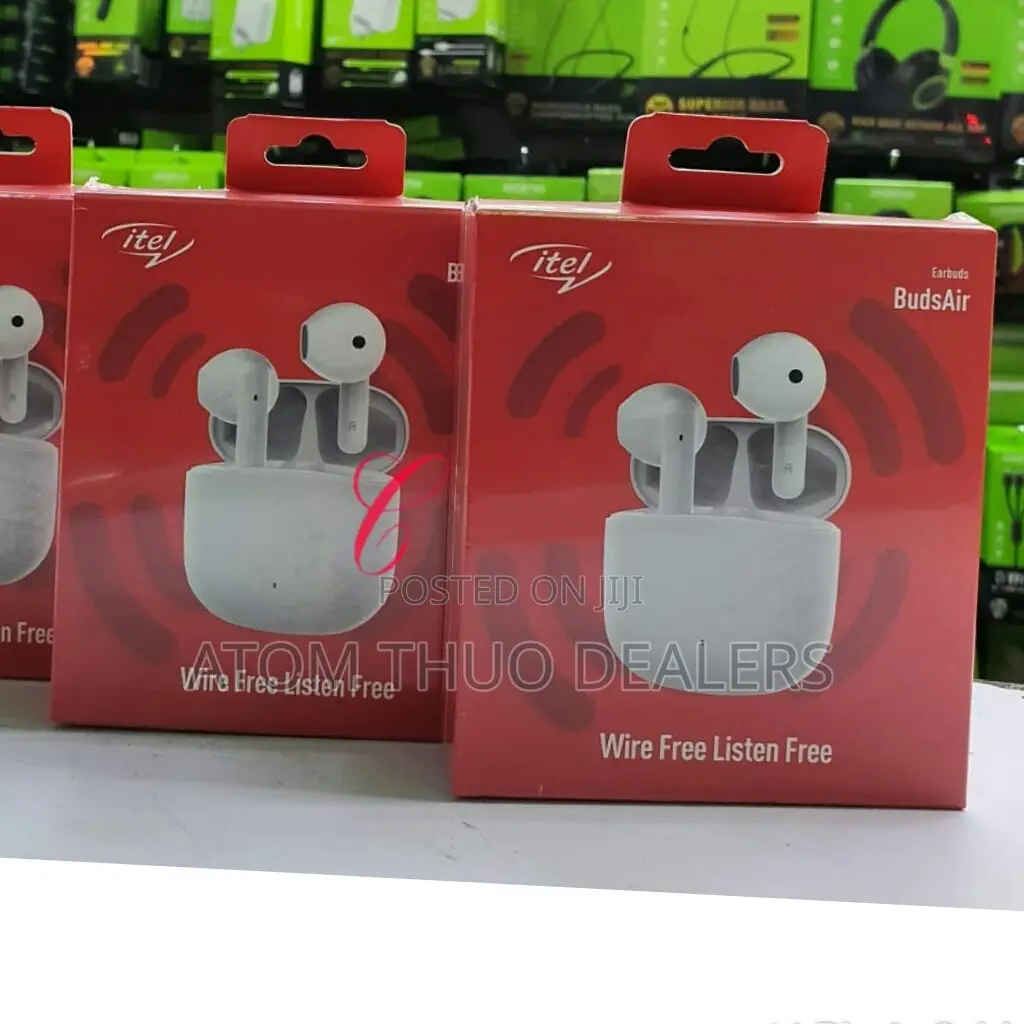 White Itel Buds Air Earbuds