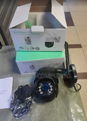 Wireless Wifi Smart 5mp 360 Rotating PTZ Camera Black