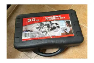 _30kg Chrome Dumbell Set Fitness"
