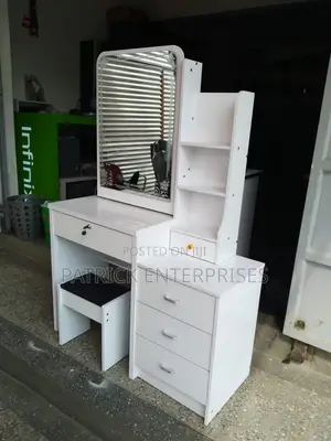 European Imported Dressing Table With a Sliding Mirror