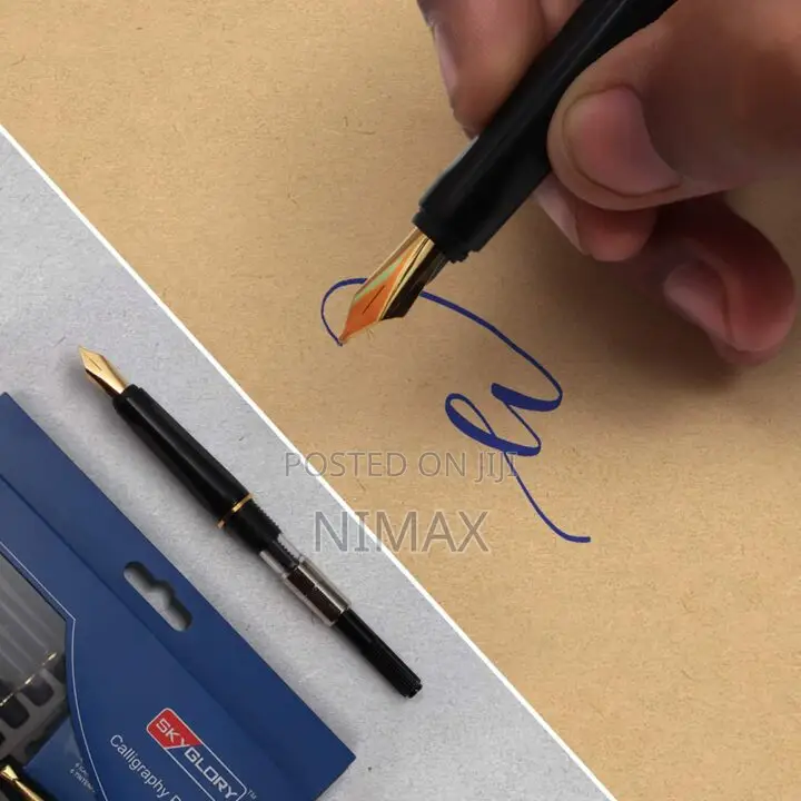 Calligraphy 6 Pen Set With Ink