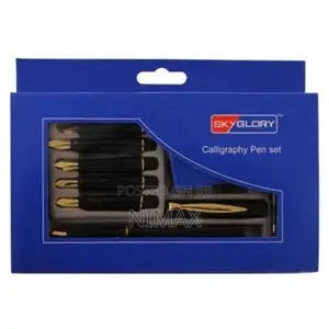 Calligraphy 6 Pen Set With Ink