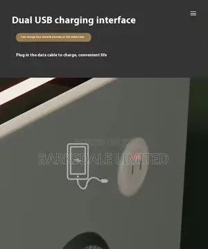 Smart Bedside Lamp Wireless Charging LED Lights Speakers
