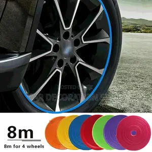8m Flexible Rubber Rim Protector Decoration