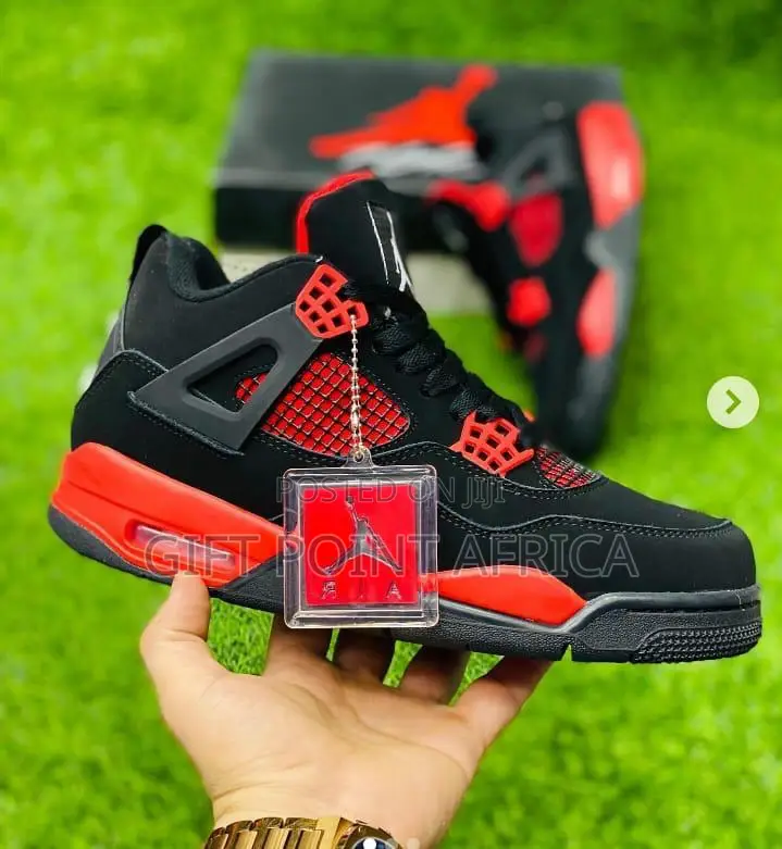 Jordan 4 Thunder Red Sneakers