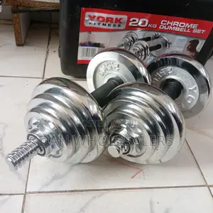 20kgs Dumbells Set Chrome