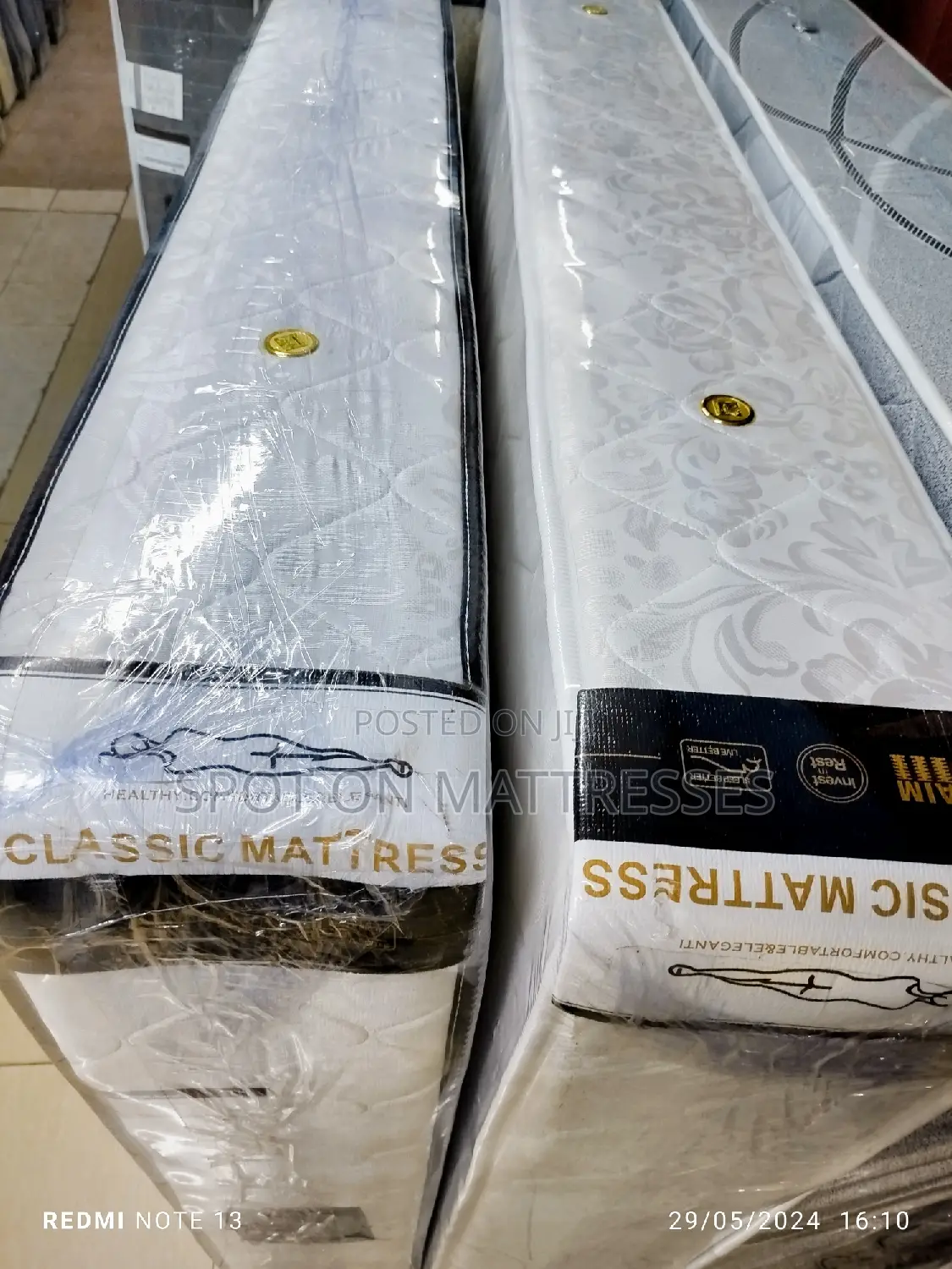 Orthopedic Spring Mattresses (Available in 8" 9" 10" 12")
