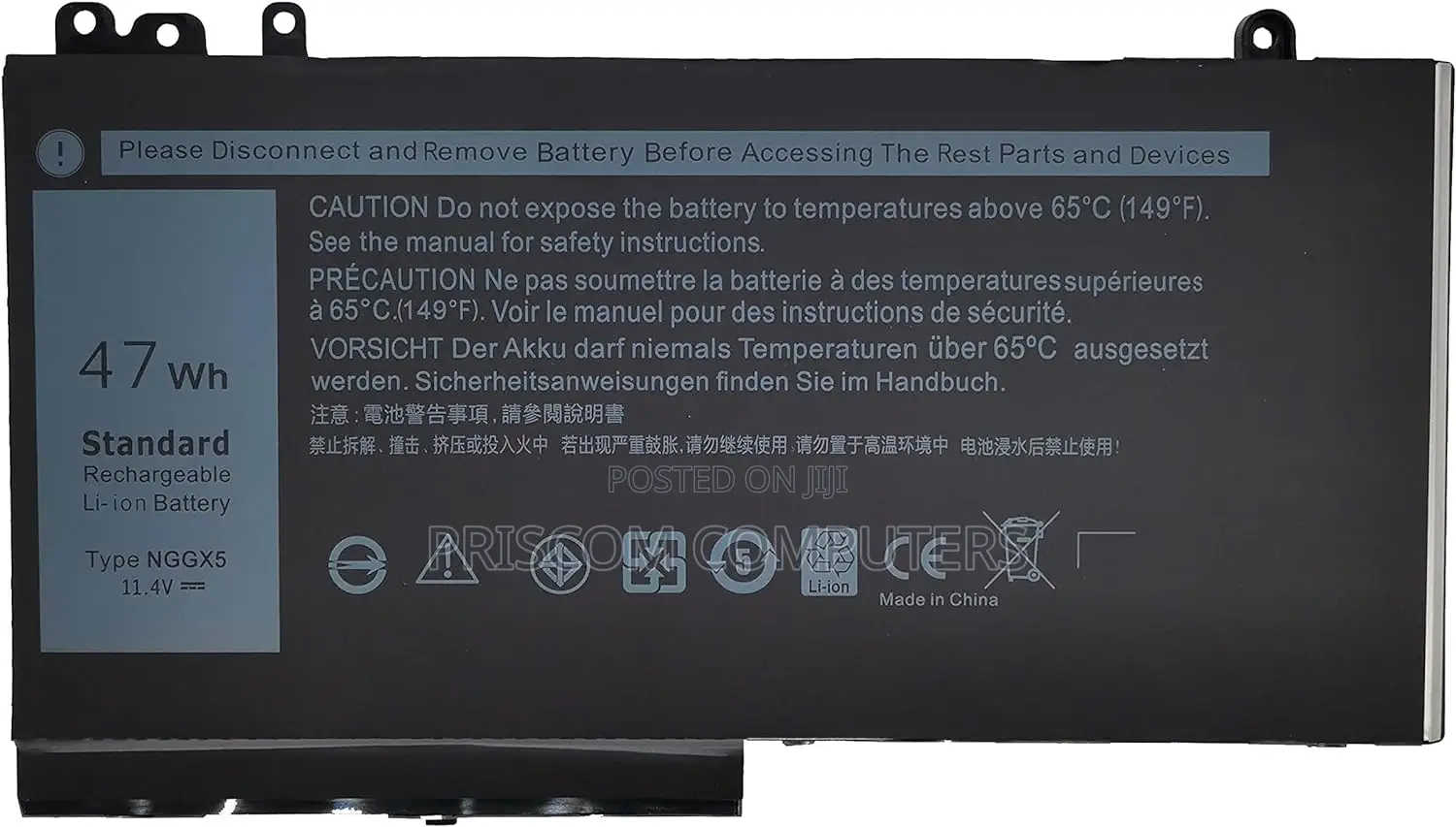 Dell Nggx5 Laptop Battery E5270 E5470 E5570 Precision M3510