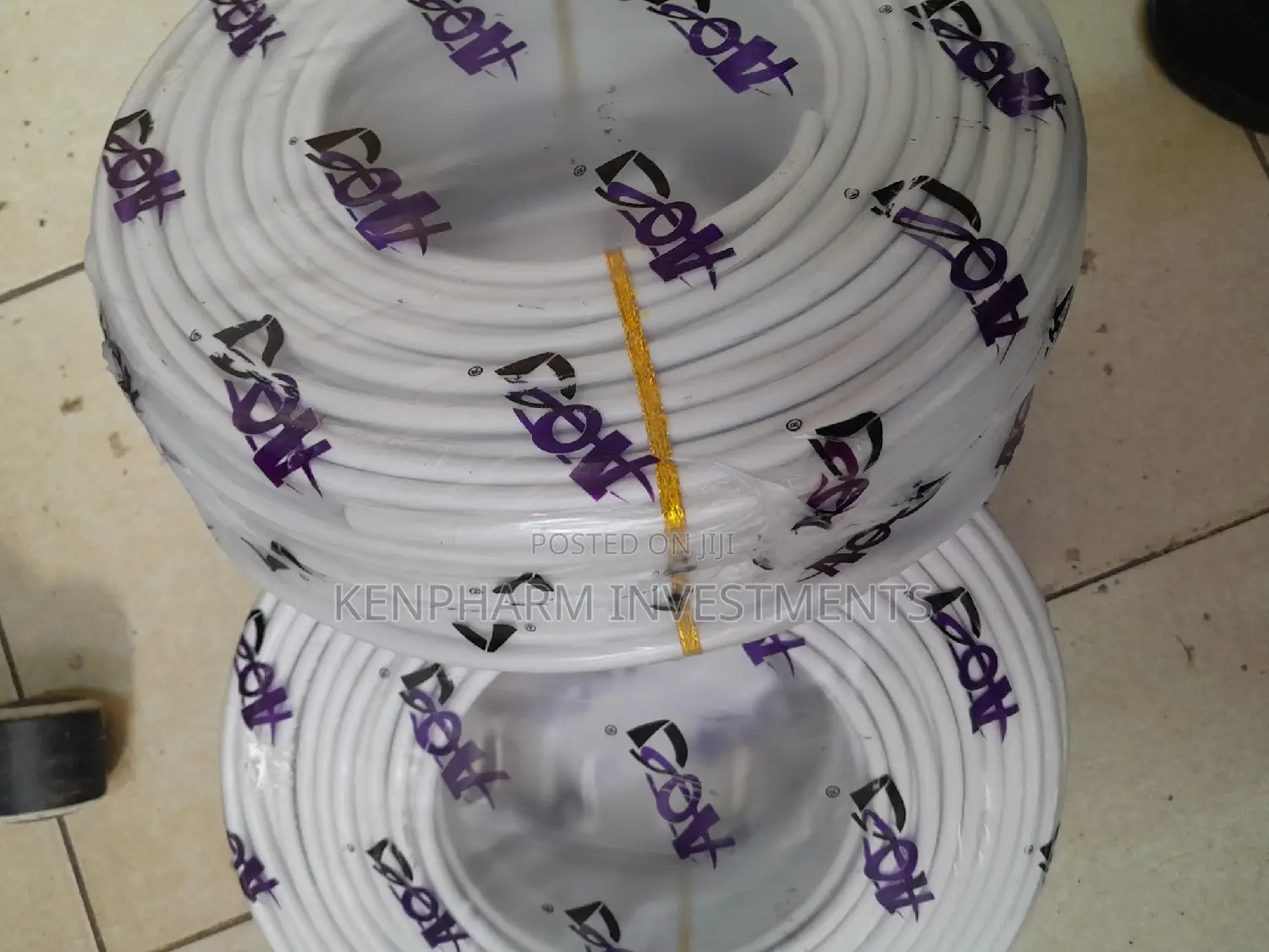2.5mm Flexible Cable; 3 Core White Sheathed